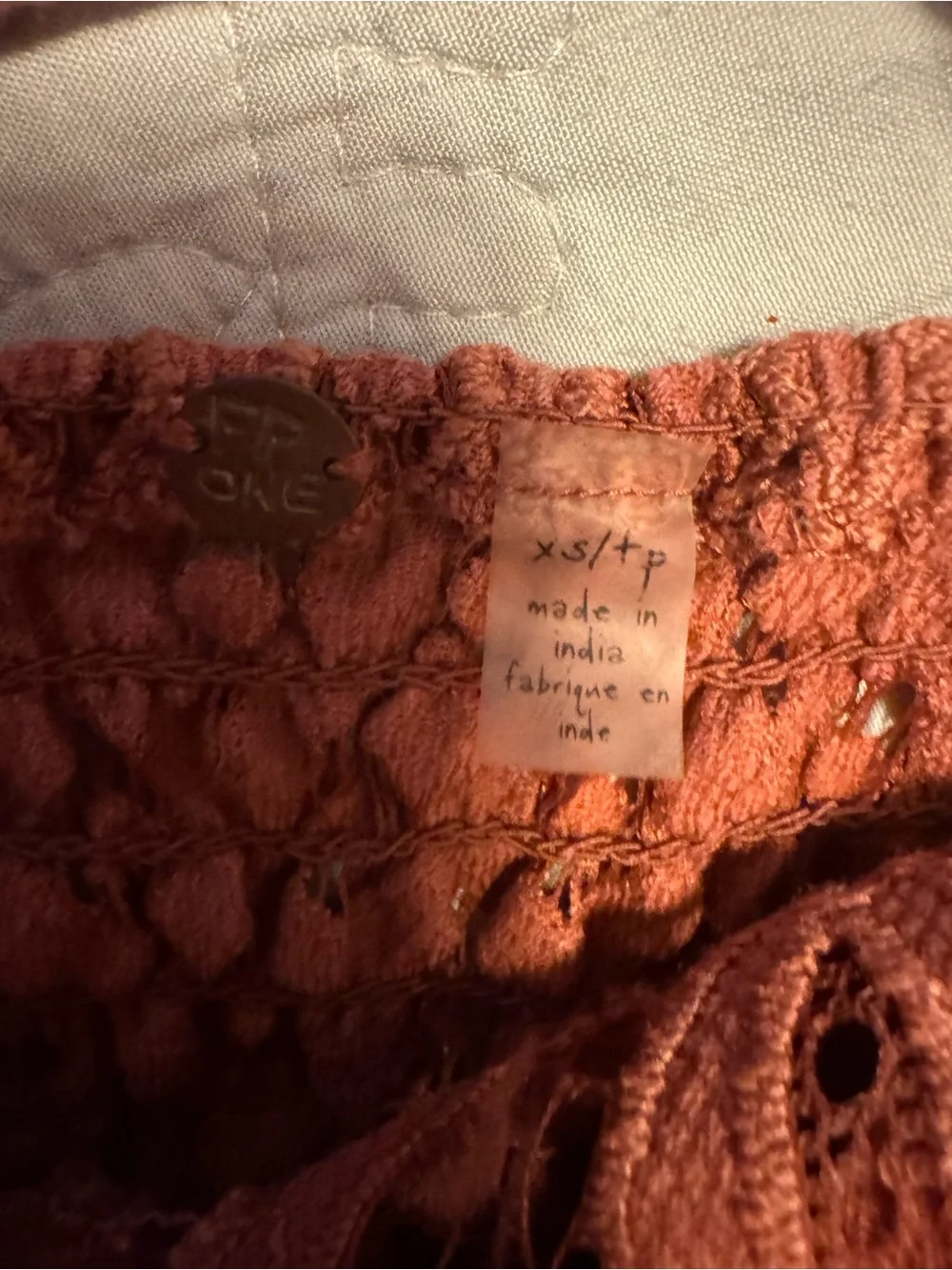 Free People Lace Bodice Maxi Dress in Dusty Coral